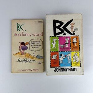 B.C. Johnny Hart Comic Strip Book Lot of 6 Fawcett Gold Medal Paperbacks